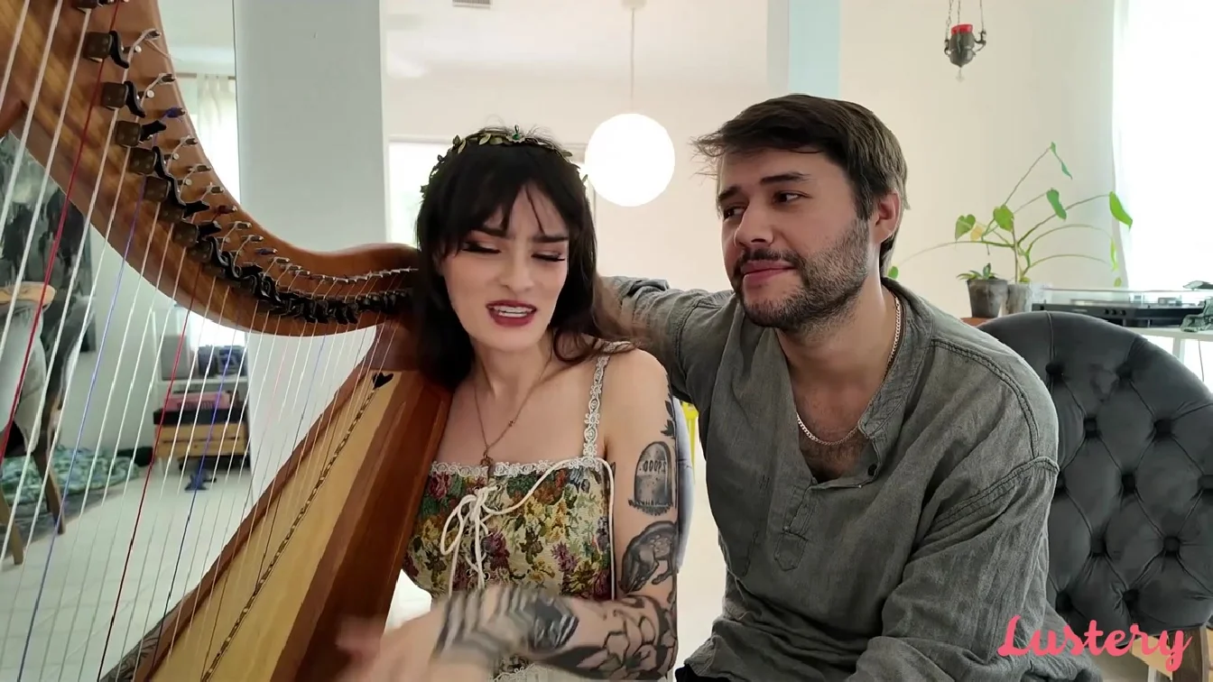 Preview of Lustery Holly Beth And Hairy Styles Pull On My Harp Strings XXX